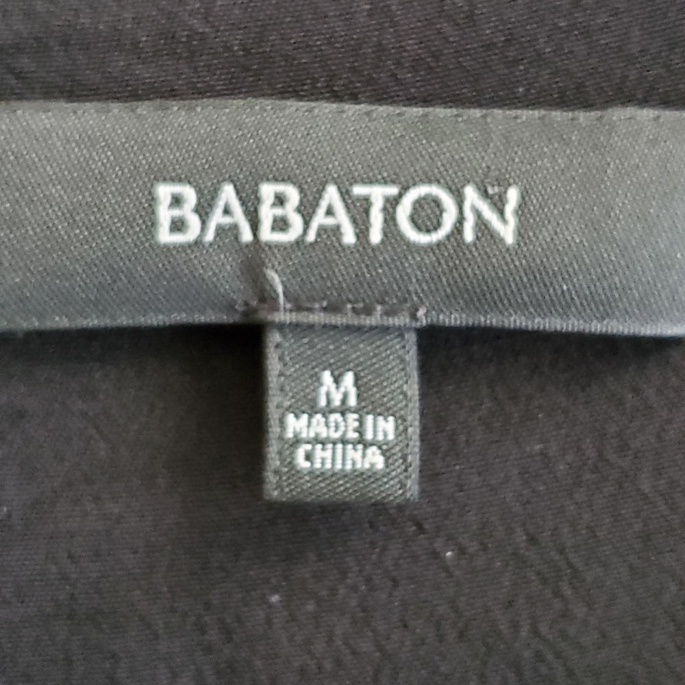 ARITZIA Babaton Medium Size Oliver Black Blouse Jacket Moto Zip Crepe Viscose - Picture 6 of 15